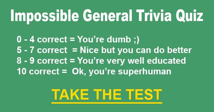 General Trivia