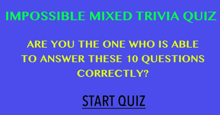 Mixed Trivia