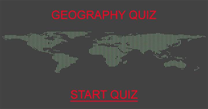 Geography Quiz