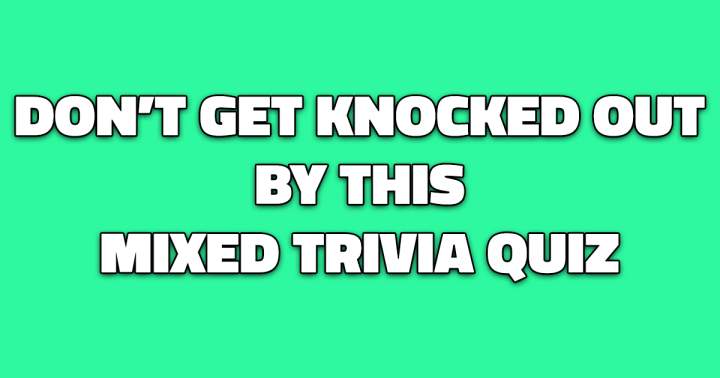 Trivia Quiz with a Mix of Questions