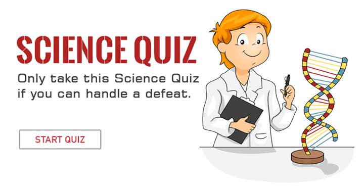 Another way of writing this sentence could be: 'Quiz on Science'.