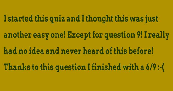 Are you aware of the response to question 9?