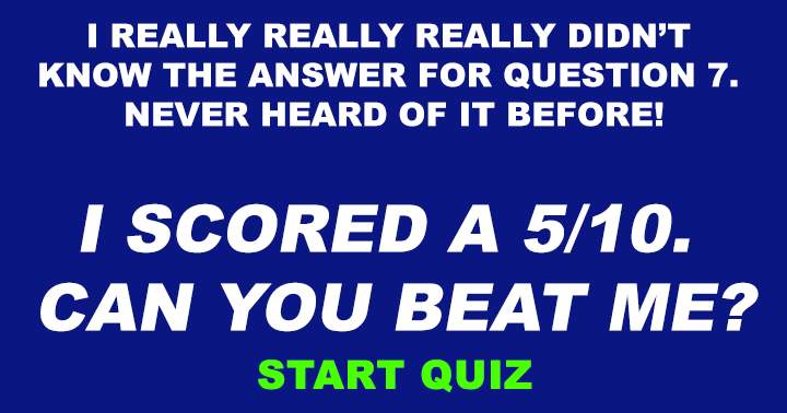 Do you know the answer to question 7?