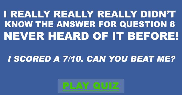 Quiz on General Knowledge