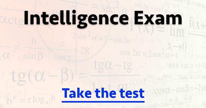 An exam assessing intelligence.