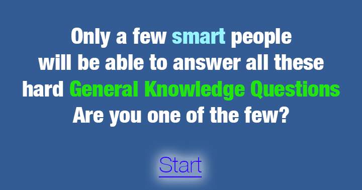 Quiz testing general knowledge.