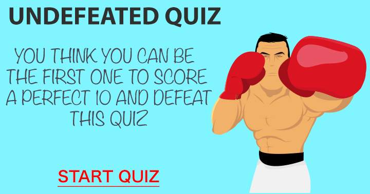 Quiz that has never been defeated.