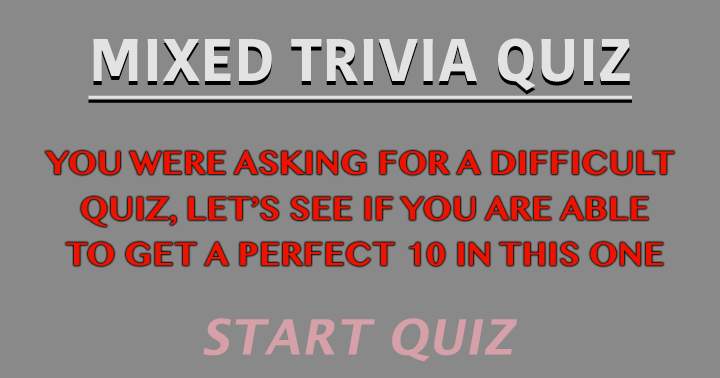 Trivia Quiz with Mixed Questions