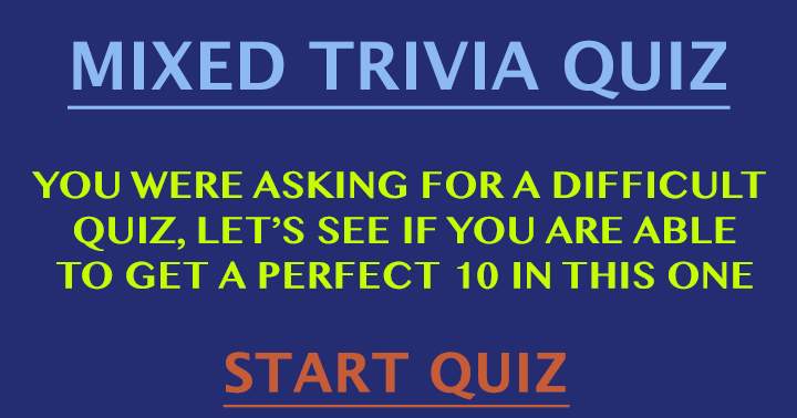 Who is up for a challenging quiz?