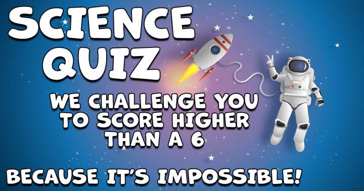 Banner for Science Quiz that poses a challenge.