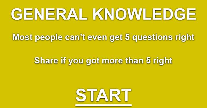 The General Knowledge quiz is likely to stump most people.