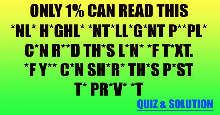 Quiz on General Knowledge