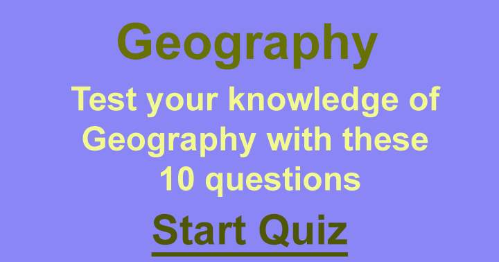 Quiz on Geography