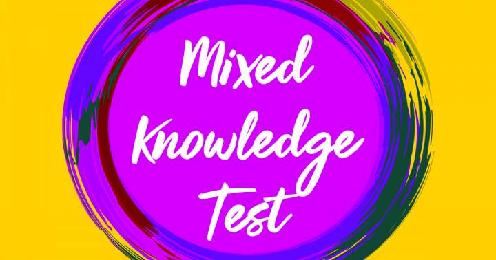 Knowledge Test with a Mix of Subjects