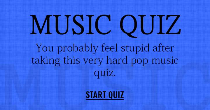 Try your best on this challenging Pop Music quiz and remember, it's okay if you don't ace it!