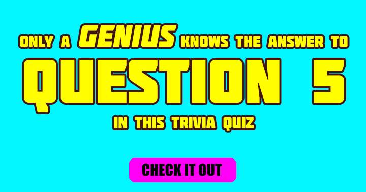 Do you consider yourself a genius?