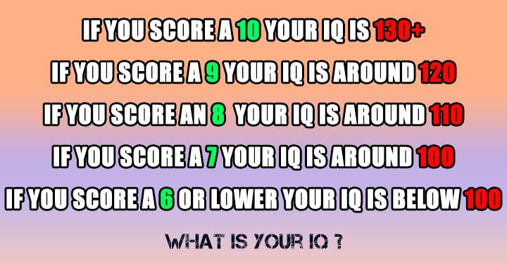 Assess your IQ today!