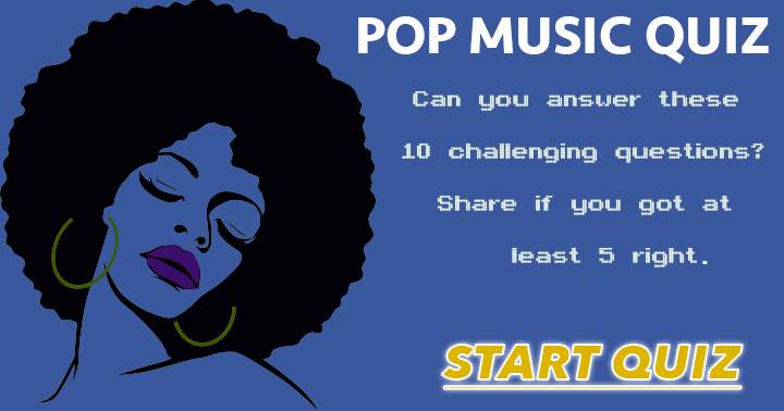 Test your knowledge with these 10 challenging questions in the Pop Music Quiz.