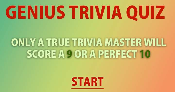 Can you claim the title of trivia master?