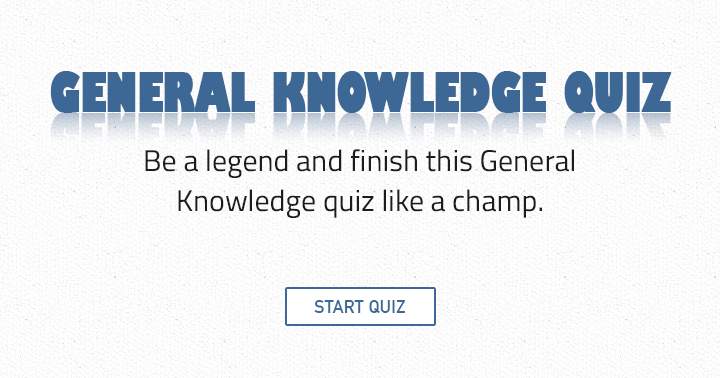 Only 1 out of 10 people can score a 5 or better on this challenging general knowledge test.