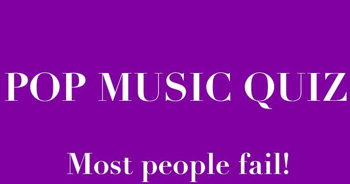 Pop Music Trivia