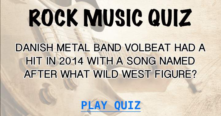 Rock Music Trivia Challenge