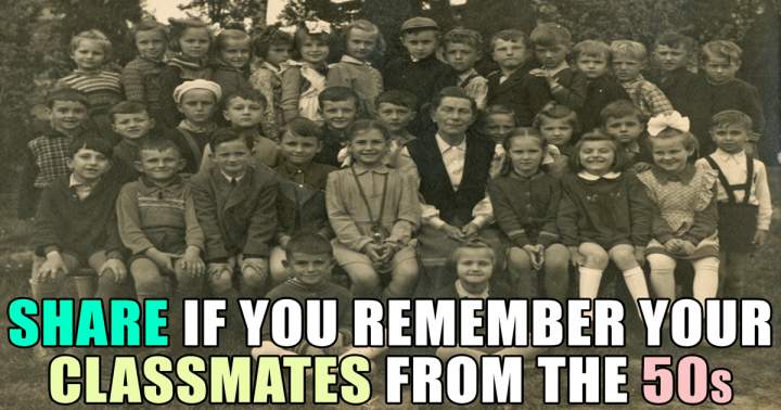 Can you recall your classmates from the 50s?