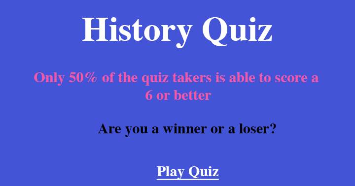 Historical Trivia Test