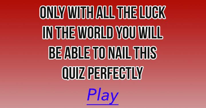 Banner for Are you the luckiest person alive?