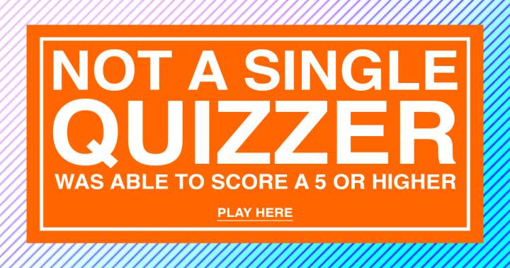 Can you outsmart the typical quiz participant? Show us!