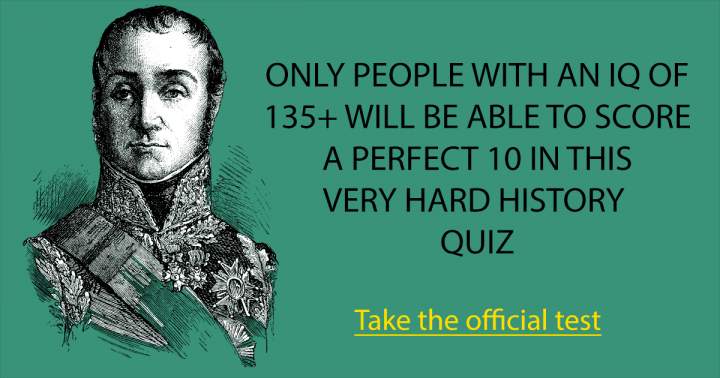 Challenging History Trivia Test