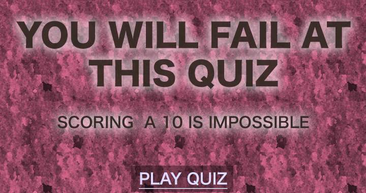 Banner for This quiz will defeat you.