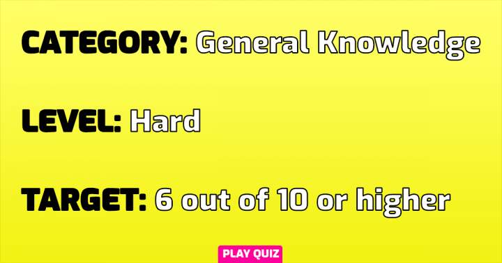 Banner for Challenging General Knowledge Quiz