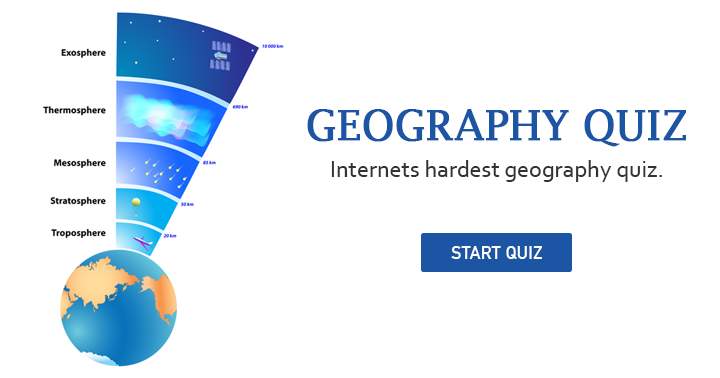 Banner for Internets hardest geography quiz!