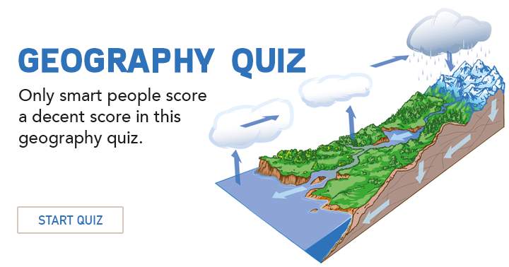 Banner for Only smart people can do this geography quiz.