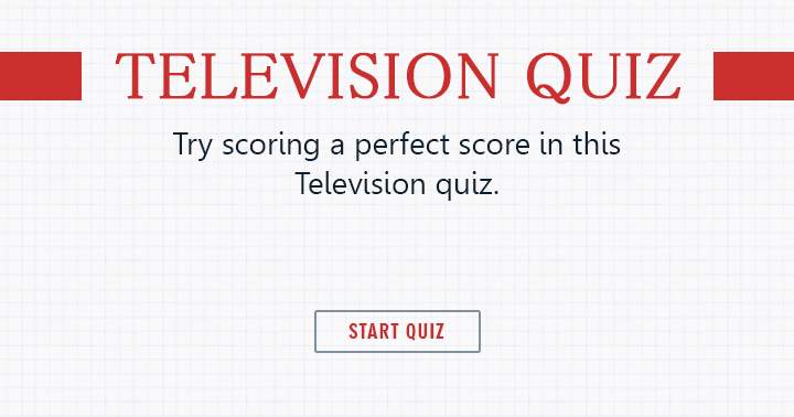 Banner for Very hard trivia about television.