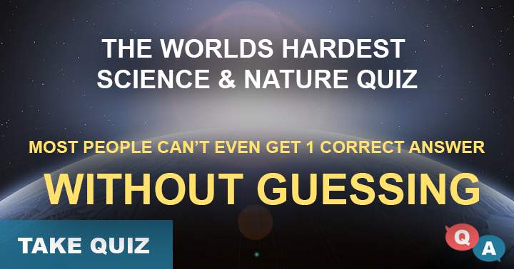 Banner for Worlds hardest science and nature quiz.