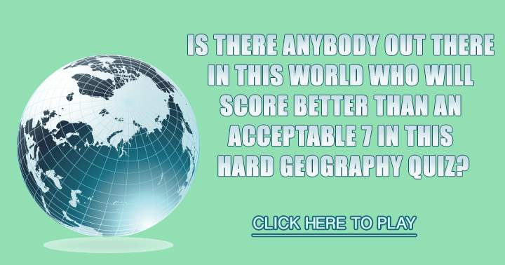 Banner for Hard Geography Quiz!