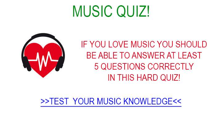 Banner for Can you handle this hard music quiz?