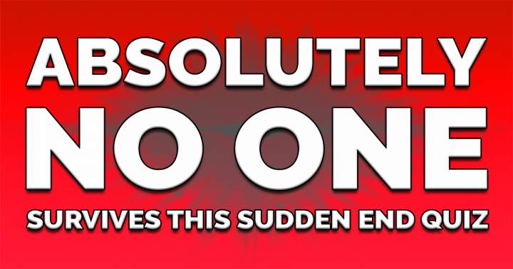 Banner for Sudden End Quiz