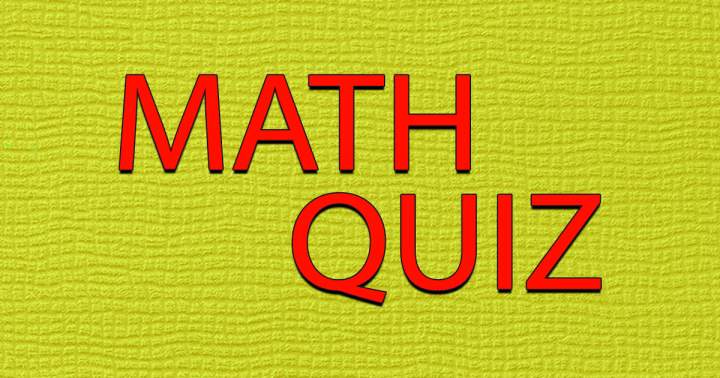 Play This Math Quiz