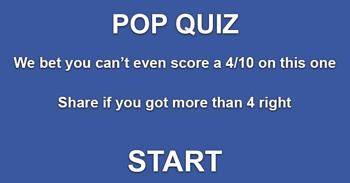 Pop Music Quiz. Can you score a better score than 5 out of 10? Share if you do!