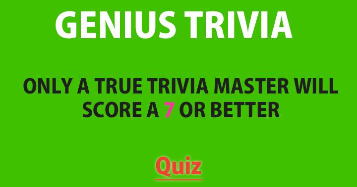 Are you a real trivia master?