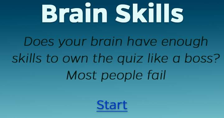 Brain skill test