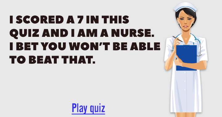 Can you beat me in this medical quiz?